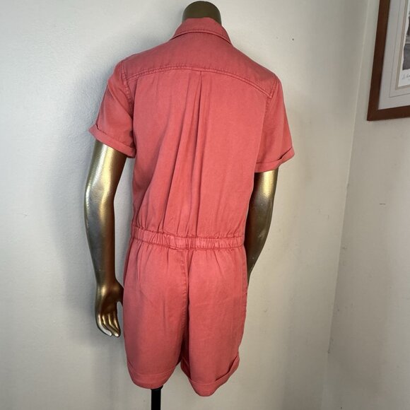 C&C California Women’s Small 100% Lyocell Coral Romper Shorts - Picture 4 of 5